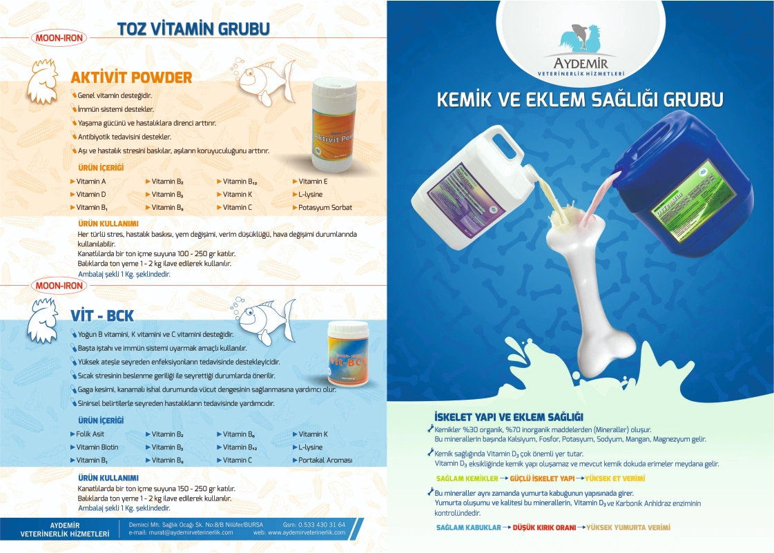 VİT-BCK ve AKTİVİT POWDER